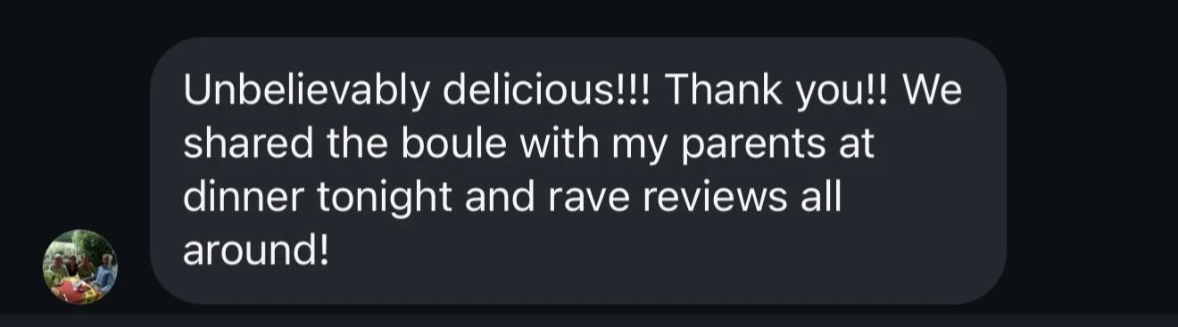 Customer review — Text message