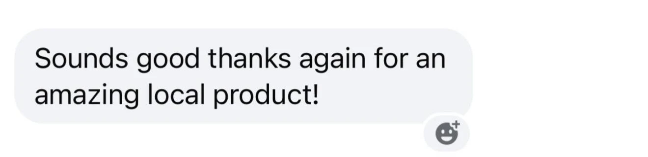 Customer review — Text message